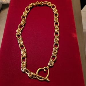 Vintage Oscar de La Renta Goldtone Choker Necklace, Runway style